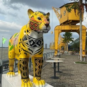 Estação das Docas recebe cinco obras da “Jaguar Parade Belém 2025”
