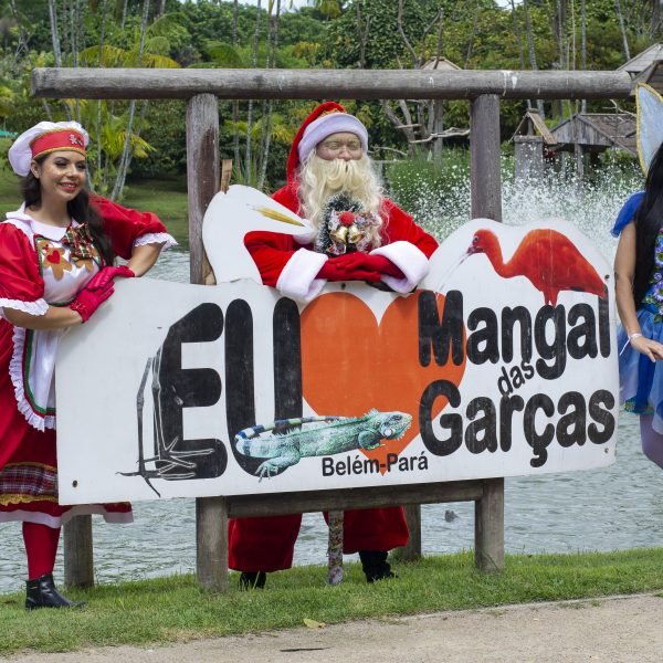 Mangal das Garças celebra Natal com Papai Noel, solidariedade e enriquecimento ambiental nos dias 19 e 21